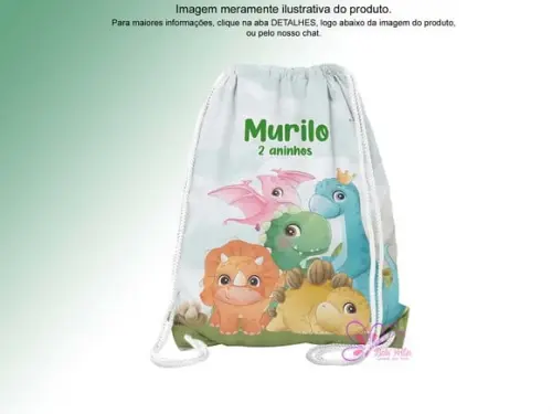 Mochilinha Personalizada Dinossauros Baby