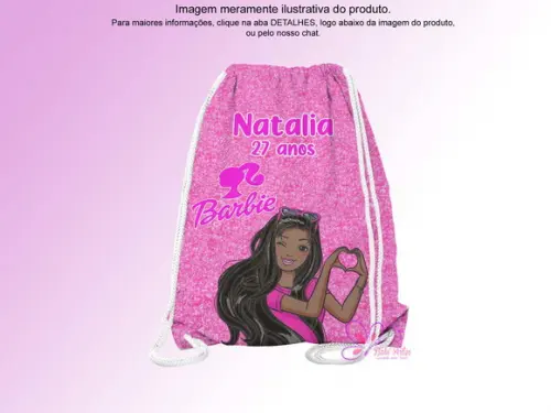 Mochilinha Personalizada Barbie