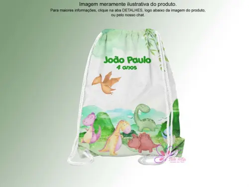 Mochilinha Personalizada Dinossauros Baby