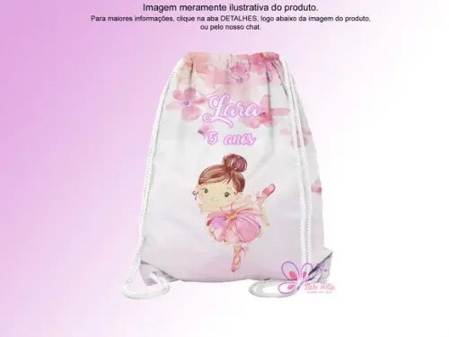 Mochilinha Personalizada Bailarina