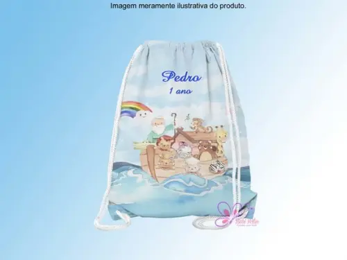 Mochilinha Personalizada a Arca de Noé