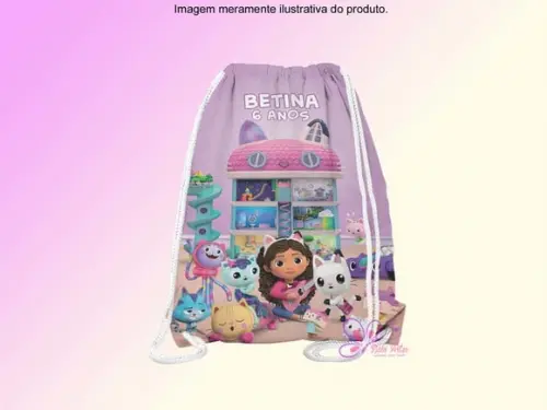 Mochilinha Personalizada a Casa Mágica da Gabby