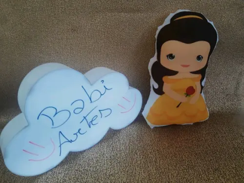 Almofada Formato Personalizada a Bela e a Fera