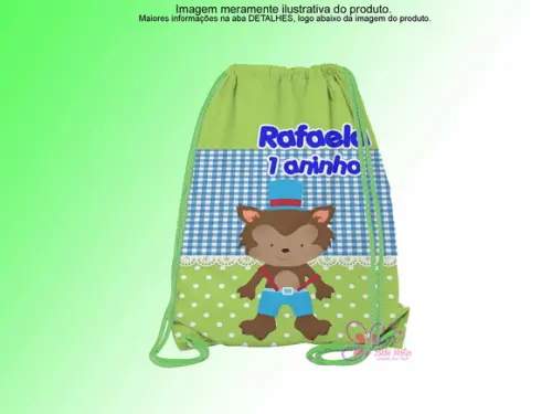 Mochilinha Personalizada Chapelzinho Vermelho