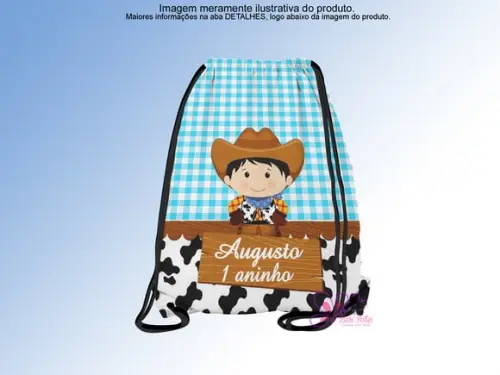 Mochilinha Personalizada Fazendinha