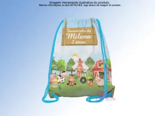 Mochilinha Personalizada Fazendinha