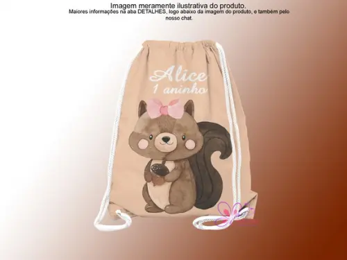 Mochilinha Personalizada Bosque Encantado