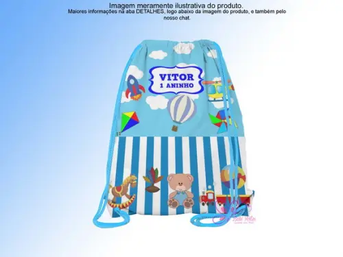 Mochilinha Personalizada Brinquedos