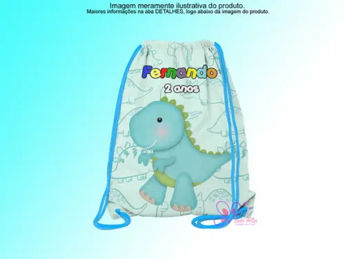 Mochilinha Personalizada Dinossauros Baby