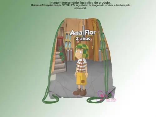 Mochilinha Personalizada Chaves