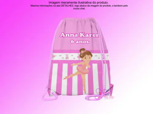 Mochilinha Personalizada Bailarina