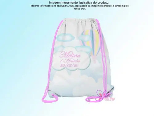 Mochilinha Personalizada Balões