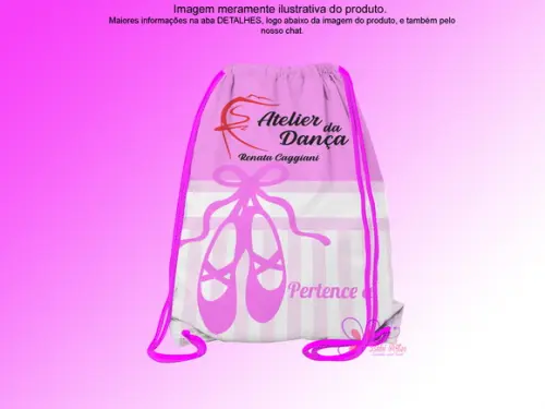 Mochilinha Personalizada Bailarina
