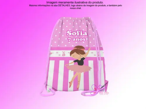 Mochilinha Personalizada Bailarina