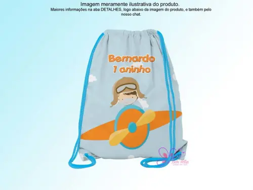 Mochilinha Personalizada Aviador