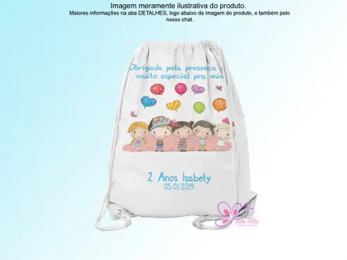 Mochilinha Personalizada Balões