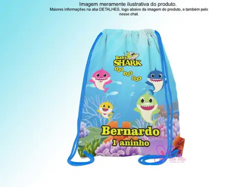 Mochilinha Personalizada Baby Shark