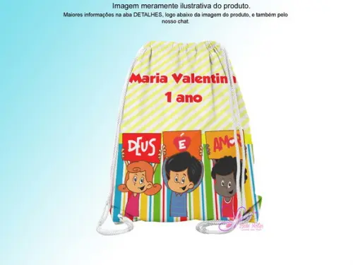 Mochilinha Personalizada 3 Palavrinhas