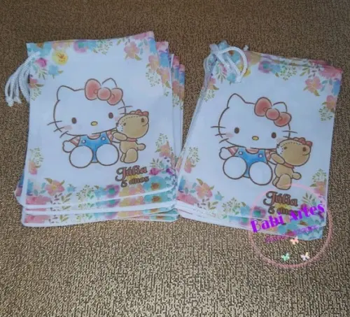 Saquinho Surpresa Personalizado Hello Kitty