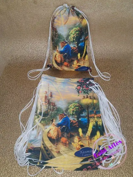 Mochilinha Personalizada a Bela e a Fera