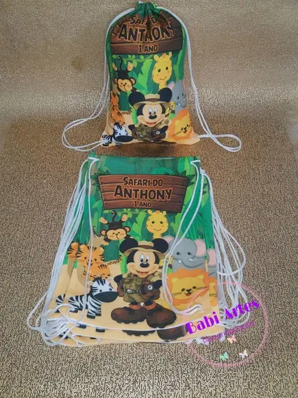 Mochilinha Personalizada Safari