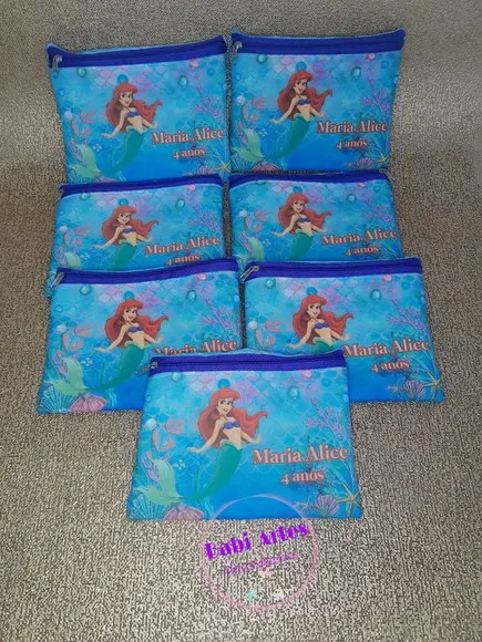 Nécessaire Personalizada Pequena Sereia