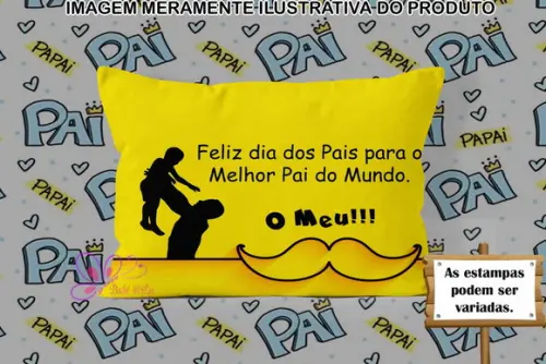 Almofadinha Personalizada 20x30cm Dia Dos Pais