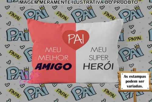 Almofadinha Personalizada 20x30cm Dia Dos Pais