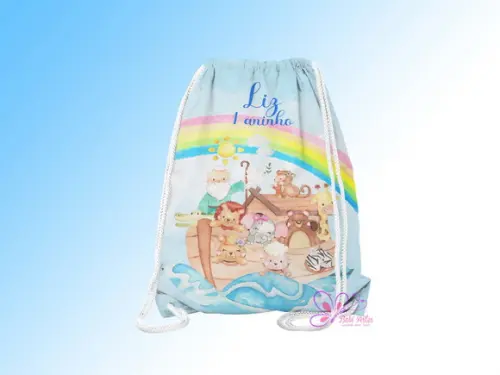 Mochilinha Personalizada a Arca de Noé