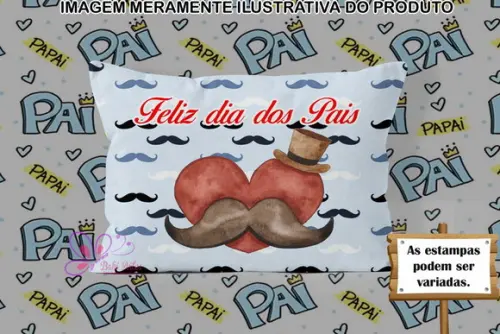 Almofadinha Personalizada 20x30cm Dia Dos Pais
