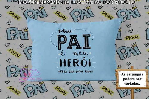 Almofadinha Personalizada 20x30cm Dia Dos Pais