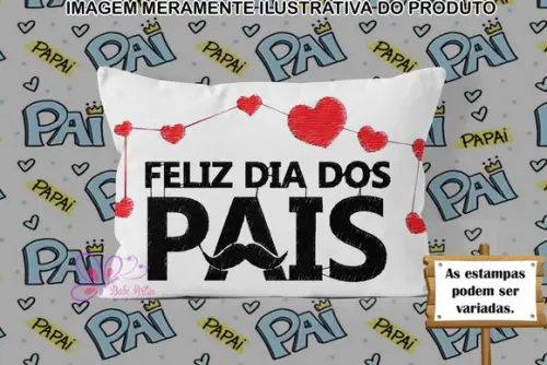 Almofadinha Personalizada 20x30cm Dia Dos Pais