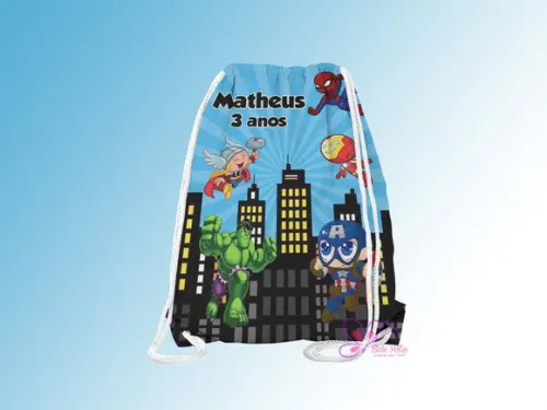 Mochilinha Personalizada Vingadores Baby