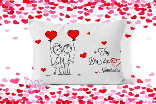 Almofadinha Personalizada 20x30cm Dia Dos Namorados