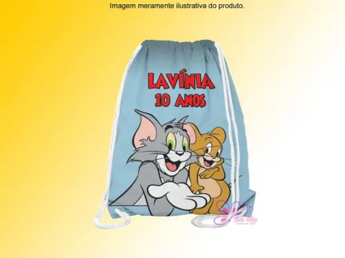 Mochilinha Personalizada Tom e Jerry