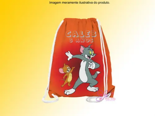 Mochilinha Personalizada Tom e Jerry