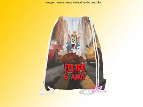 Mochilinha Personalizada Tom e Jerry