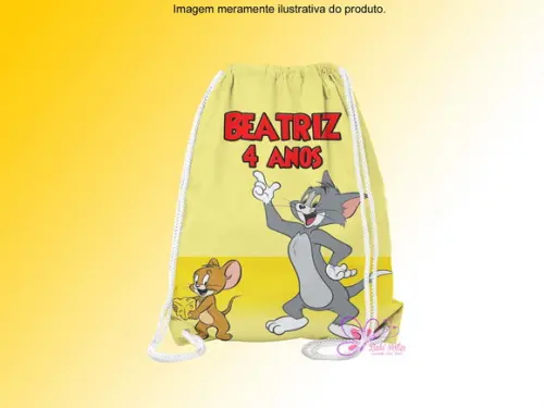 Mochilinha Personalizada Tom e Jerry
