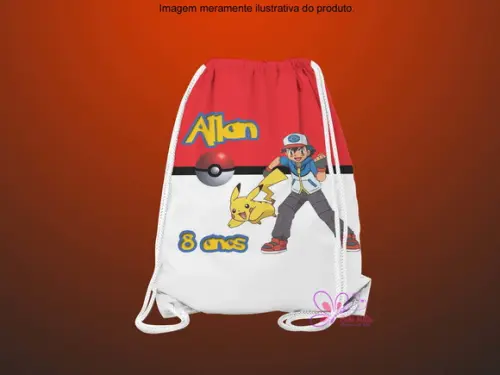 Mochilinha Personalizada Pokemon
