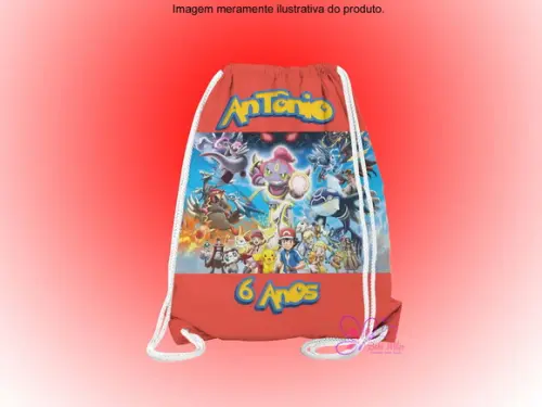 Mochilinha Personalizada Pokemon