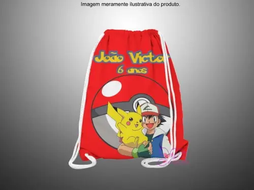Mochilinha Personalizada Pokemon