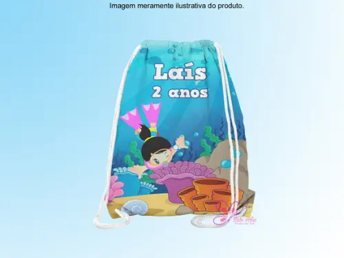 Mochilinha Personalizada Fundo do Mar