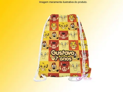 Mochilinha Personalizada o Rei Leão