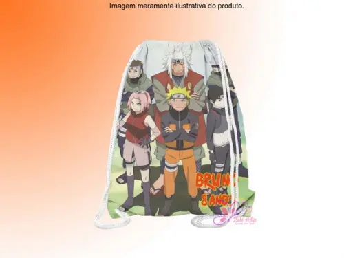 Mochilinha Personalizada Naruto