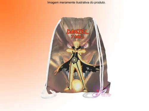 Mochilinha Personalizada Naruto