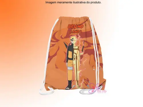 Mochilinha Personalizada Naruto