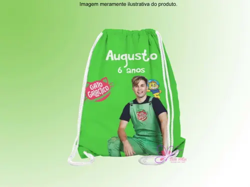 Mochilinha Personalizada Gato Galáctico