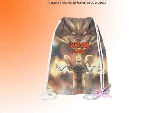 Mochilinha Personalizada Naruto