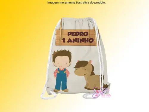 Mochilinha Personalizada Fazendeiro