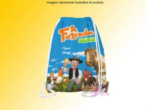Mochilinha Personalizada Fazendinha do Zenão